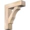 Ekena Millwork Balboa Block Smooth Bracket w/ Offset Brace, Douglas Fir, 7 1/2"W x 26"D x 30"H BKT0806X26X30BOA05SDF - alternate 1